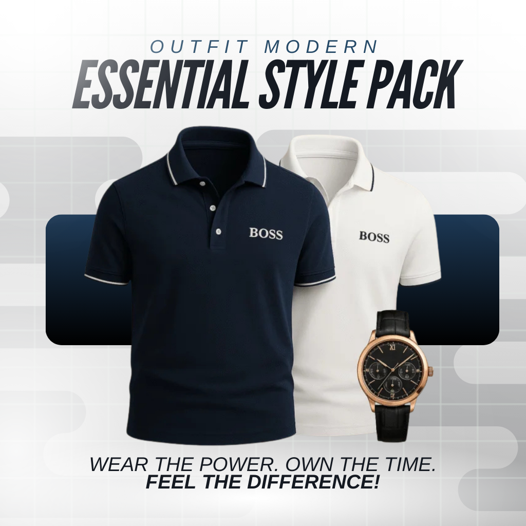 Essential Style Pack – Polo Duo & Wristwatch