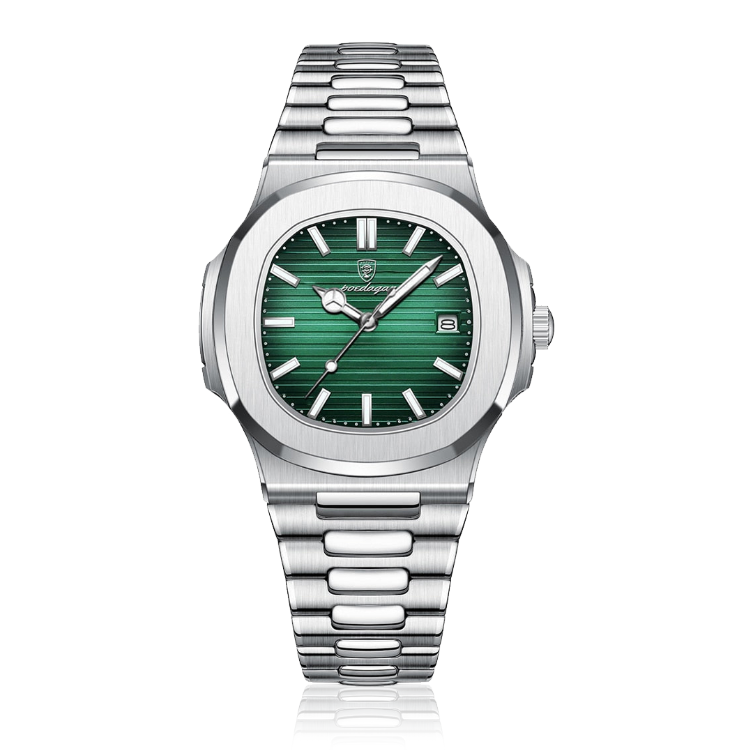 herren-uhr-nautaire-smaragdgrün